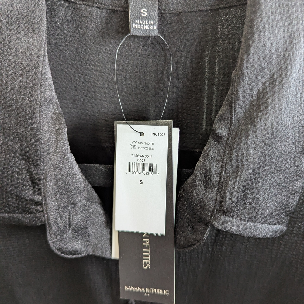 Banana Republic Black Button Down Shirt - Picture 3 of 3